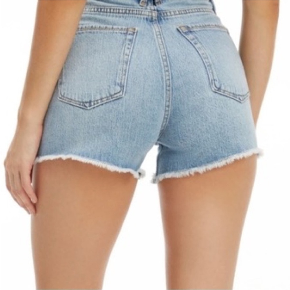 Good American Good Curve Denim Cut Off Jean Shorts 4/27 - Picture 3 of 12